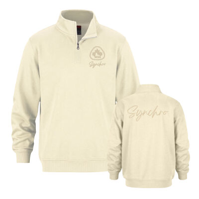 Unisex Synchro Embroidered & Printed Quarter Zip Thumbnail