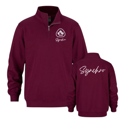 Unisex Synchro Embroidered & Printed Quarter Zip Thumbnail